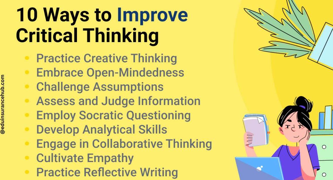 Critical thinking skills are vital because they enable students to: