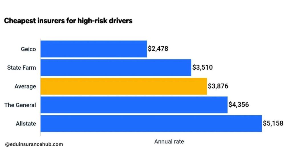 Insurance companies label drivers as high-risk based on certain factors, such as: